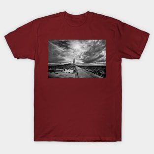 Early morning reflections at St Mary's Island - Monochrome T-Shirt